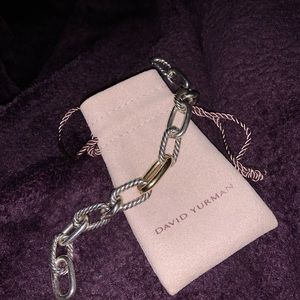 David Yurman Link Bracelet with 18k gold.